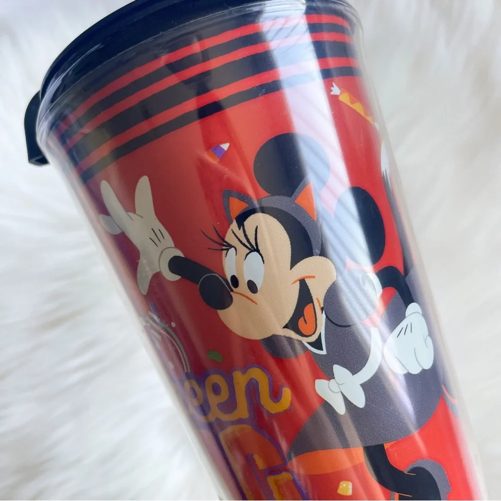 New Disney Halloween Minnie Cat Tumbler Cup